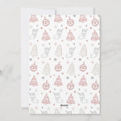 Handgezeichnetes Doodle Weihnachten 3 FotoCollage (Rückseite)