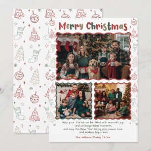 Handgezeichnetes Doodle Weihnachten 3 FotoCollage