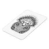 Handgezeichnetes Echidna Doodle Magnet (Linke Seite)