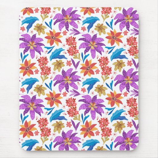 Handgezeichnetes, exotisches Muster-70703 Mousepad (Vorne)