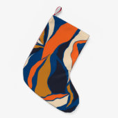 Handgezeichnetes, farbiges abstraktes Muster. Crea Kleiner Weihnachtsstrumpf (Vorderansicht (hängend))