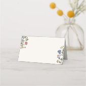 Handgezeichnetes farbiges Brautparty Platzkarte (Vorderseite)