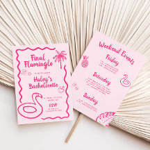 Handgezeichnetes Flamingle Bachelorette