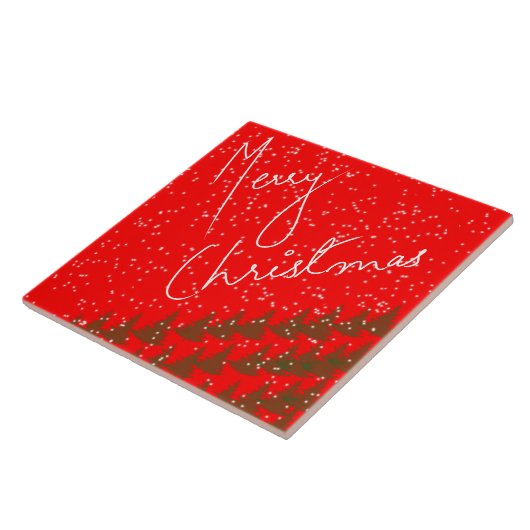 Handgezeichnetes Frohe Weihnachten Fliese (Seite)
