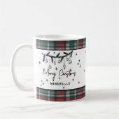 Handgezeichnetes Frohe Weihnachten Kaffeetasse (Links)