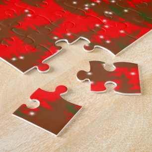 Handgezeichnetes Frohe Weihnachten Puzzle