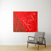 Handgezeichnetes Frohe Weihnachten Wandteppich (Beispiel (Horizontal))