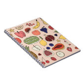 Handgezeichnetes Fruchtmuster Notizblock (Rechte Seite)