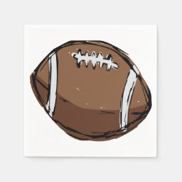 Handgezeichnetes Fußballbuch Napkins Serviette