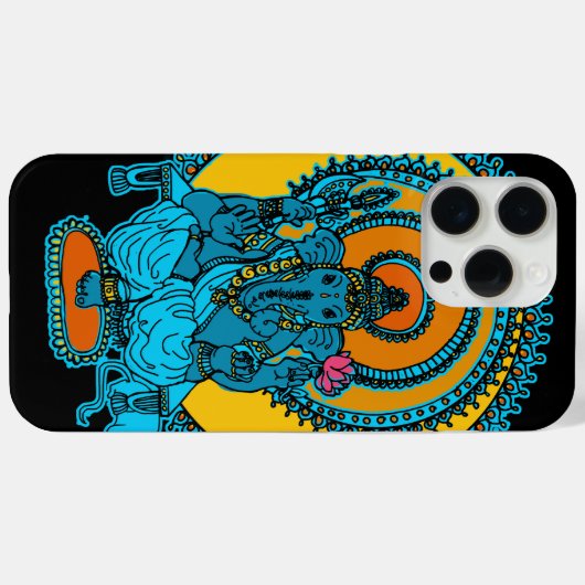 Handgezeichnetes Ganesh Case-Mate iPhone Hülle (Rückseite (Horizontal))