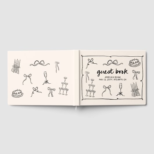 Handgezeichnetes Gästebuch (Voll)