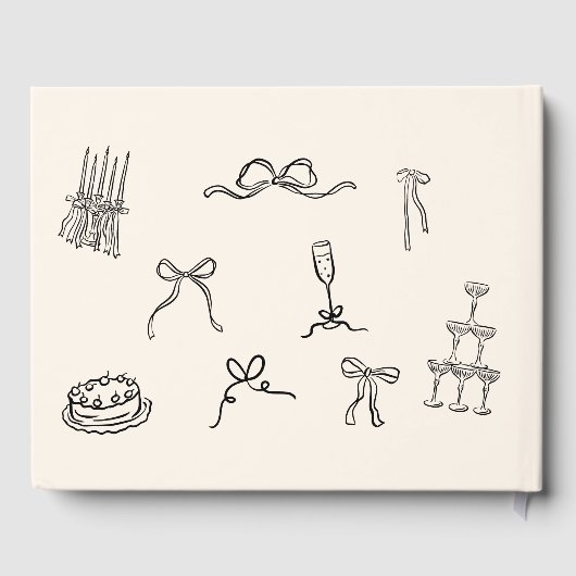 Handgezeichnetes Gästebuch (Rückseite)