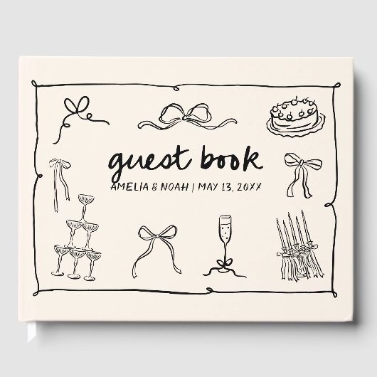 Handgezeichnetes Gästebuch (Vorderseite)
