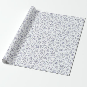Handgezeichnetes Geburtstags-Geschenkpapier mit Do Geschenkpapier