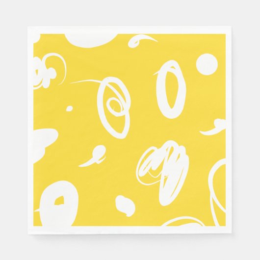 Handgezeichnetes, gekrümmtes Linienpapier Serviette (Vorderseite)