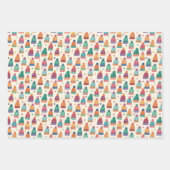 Handgezeichnetes gemütliches Winter-Verpackungspap Geschenkpapier Set (Vorderseite 2)