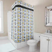Handgezeichnetes geometrisches modernes Muster Duschvorhang (Beispiel)