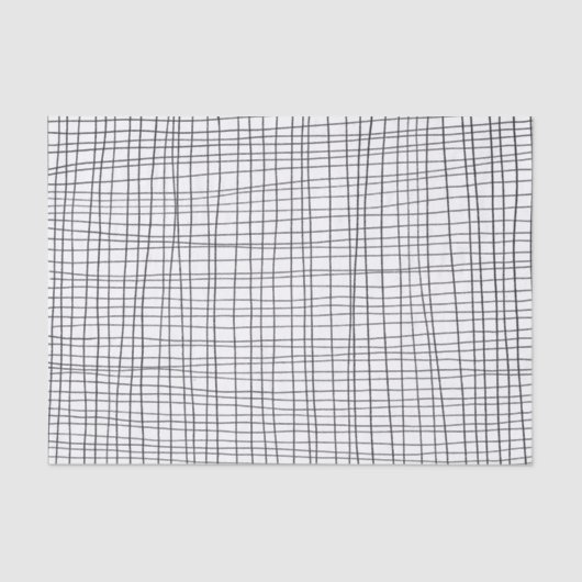 Handgezeichnetes Gittermuster-Geschenk Seidenpapier (Vorderseite)