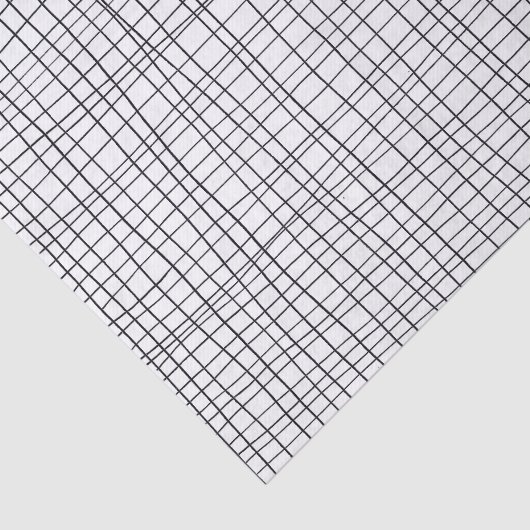 Handgezeichnetes Gittermuster-Geschenk Seidenpapier (Ausschnitt)