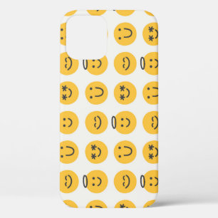Handgezeichnetes glückliches Emoji-Muster Case-Mate iPhone Hülle