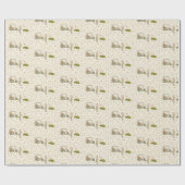 Handgezeichnetes Golf-Geschenkpapier Geschenkpapier (Flach)