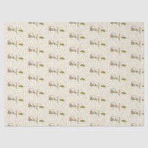Handgezeichnetes Golf-Tissue-Papier