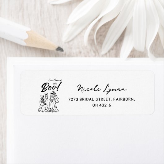Handgezeichnetes Halloween-Brautparty (Insitu)