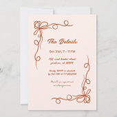 Handgezeichnetes Halloween-Brautparty Einladung (Rückseite)