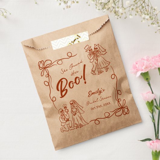 Handgezeichnetes Halloween-Brautparty Geschenktütchen (Versiegelt)