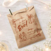 Handgezeichnetes Halloween-Brautparty Geschenktütchen (Ausgeschnitten)