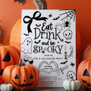 Handgezeichnetes Halloween-Party Einladung
