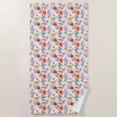 Handgezeichnetes Handtuch von Tulips (Vorderseite)