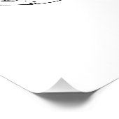 Handgezeichnetes Hasenillustrations-Poster mit Gla Poster (Ecke)