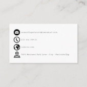 Handgezeichnetes Herz Dankeschön Karte (Rückseite)