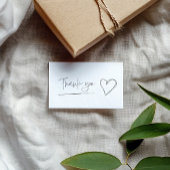 Handgezeichnetes Herz Dankeschön Karte