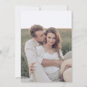 Handgezeichnetes Herz-Foto Save The Date (Rückseite)