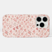 Handgezeichnetes Herz Muster Case-Mate iPhone Hülle (Rückseite (Horizontal))