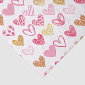 Handgezeichnetes Herzmuster ID470 Seidenpapier (Ausschnitt)