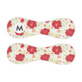 Handgezeichnetes Hibiskus-Muster Baseball (Paneele)