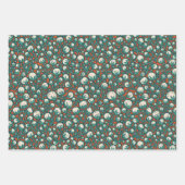 Handgezeichnetes Holiday Floral Set Geschenkpapier Set (Vorderseite 2)