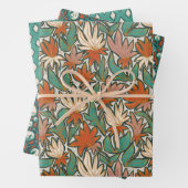 Handgezeichnetes Holiday Floral Set Geschenkpapier Set (Beispiel)