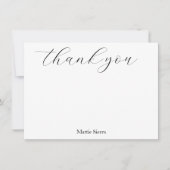 Handgezeichnetes Hot Pink & Orange Daisy Muster Dankeskarte (Vorderseite)