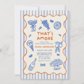 Handgezeichnetes Italienisch Das ist mehr Brautpar Einladung (Vorderseite)