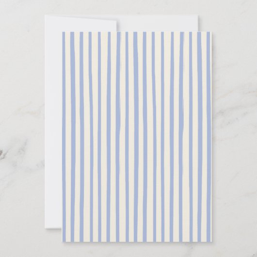 Handgezeichnetes Italienisch Das ist mehr Brautpar Einladung (Rückseite)