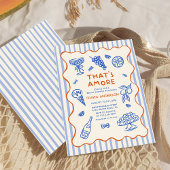 Handgezeichnetes Italienisch Das ist mehr Brautpar Einladung