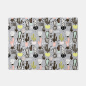 Handgezeichnetes Kakteen-Muster Fußmatte (Vorderseite)