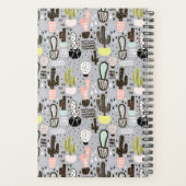 Handgezeichnetes Kaktusmuster Planer (Rückseite)