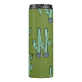 Handgezeichnetes Kaktusmuster Thermosbecher (Rückseite)