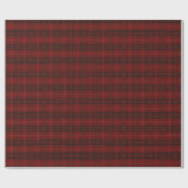 Handgezeichnetes Kariertes Muster in klassischem R Geschenkpapier (Flach)