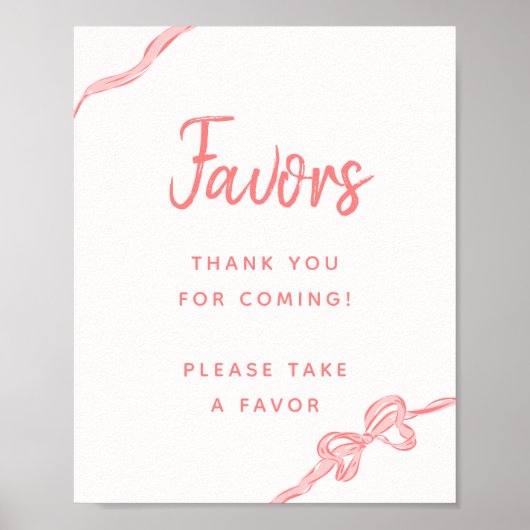 Handgezeichnetes Kindermädchen Kinderdusche Favori Poster (Vorne)